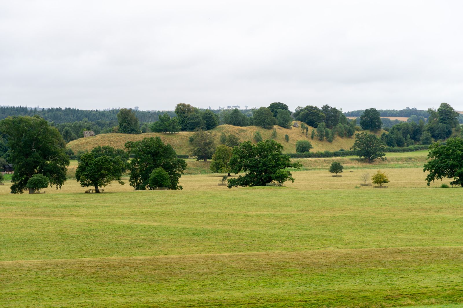 Ruins of Roxburgh Castle viewed from Floors Castle