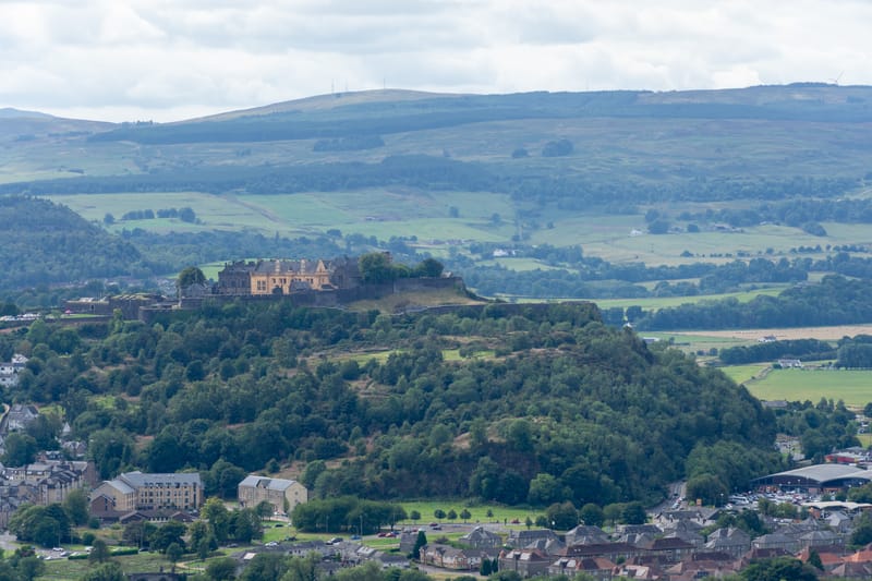 View of Stirling Castle from Wallace Monument