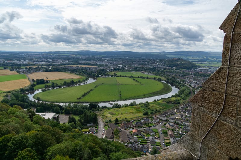 View of Stirling from Wallace Monument